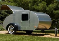 teardrop trailer silver